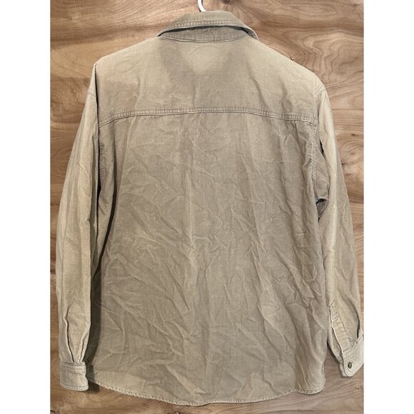 Vtg 90s Looney Tunes Corduroy Small Button Down Long Sleeve Shirt Embroidered - Picture 2 of 7